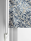 William Morris At Home roller blind Willow Bough midnight blue made to measure, UK version