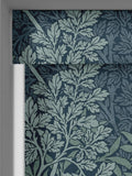 William Morris At Home indigo blue foliage roller blind, UK version