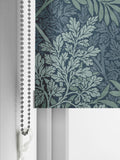 William Morris At Home indigo blue foliage roller blind, UK version