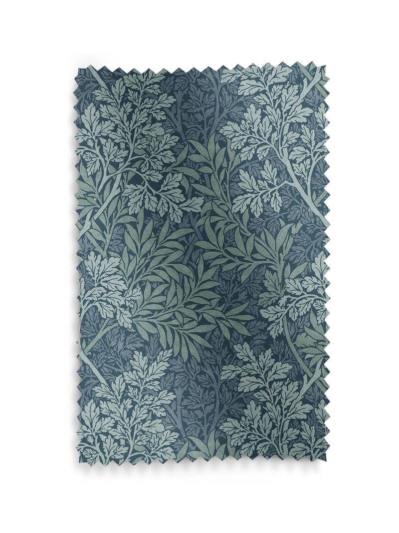 William Morris At Home indigo blue foliage roller blind, UK version
