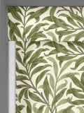 William Morris Willow Bough roller blind in Moss Green (British brand)
