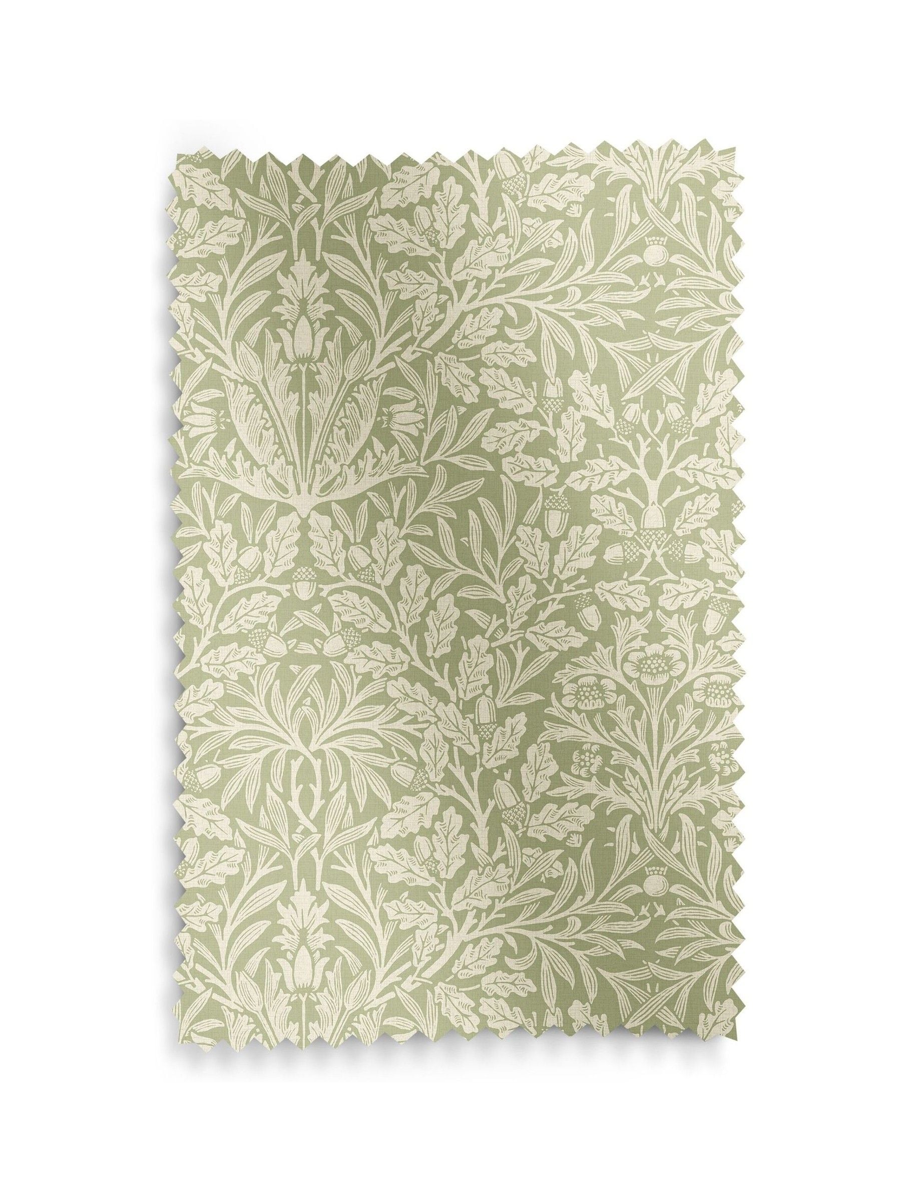 William Morris Lichen Green Acorn made to measure roller blind (British brand)