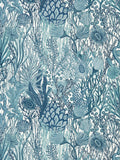 Harlequin wallpaper sample with coral reef design, 100% paper (British brand)