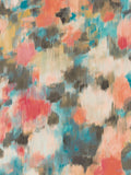 Harlequin Exuberance wallpaper sample coral turquoise pattern (British brand)