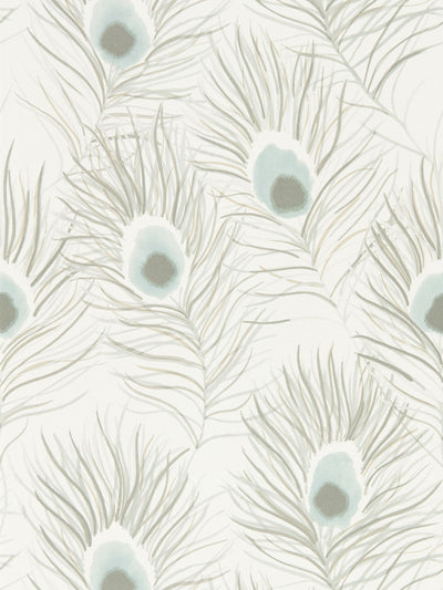 Next Harlequin Powder Blue Gilver Orlena Wallpaper Sample- Buy online at McGrocer
