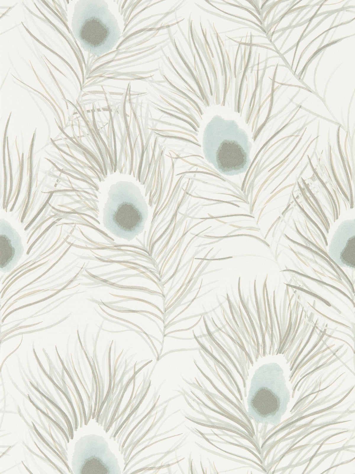 Harlequin Orlena wallpaper sample in Powder Blue Gilver, imported from the UK