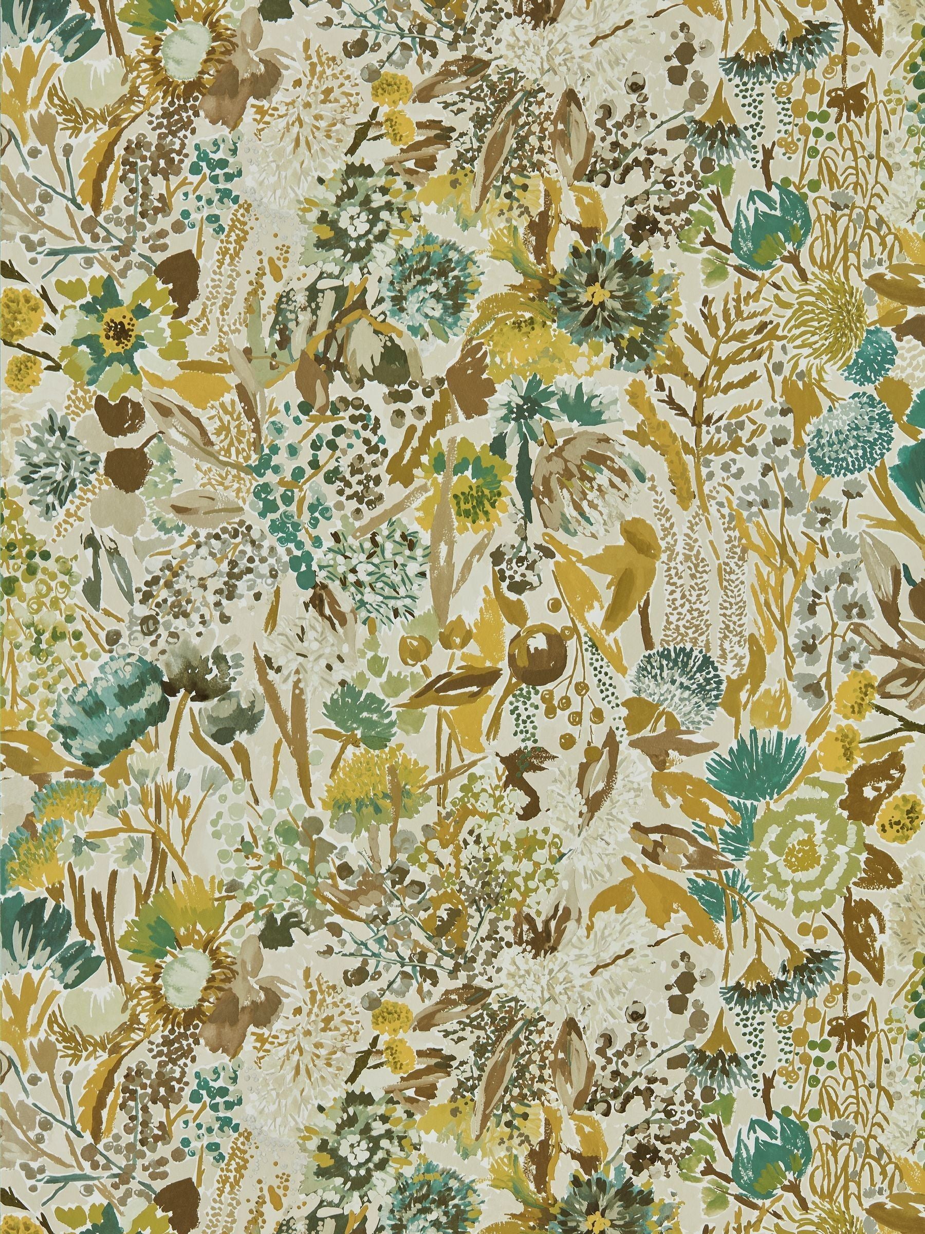Harlequin Succulent Seaglass wallpaper sample (British brand)