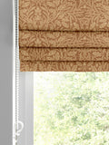William Morris made to measure roman blind russet brown acorn - British product
