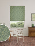 William Morris roman blind Acorn eucalyptus green, UK version