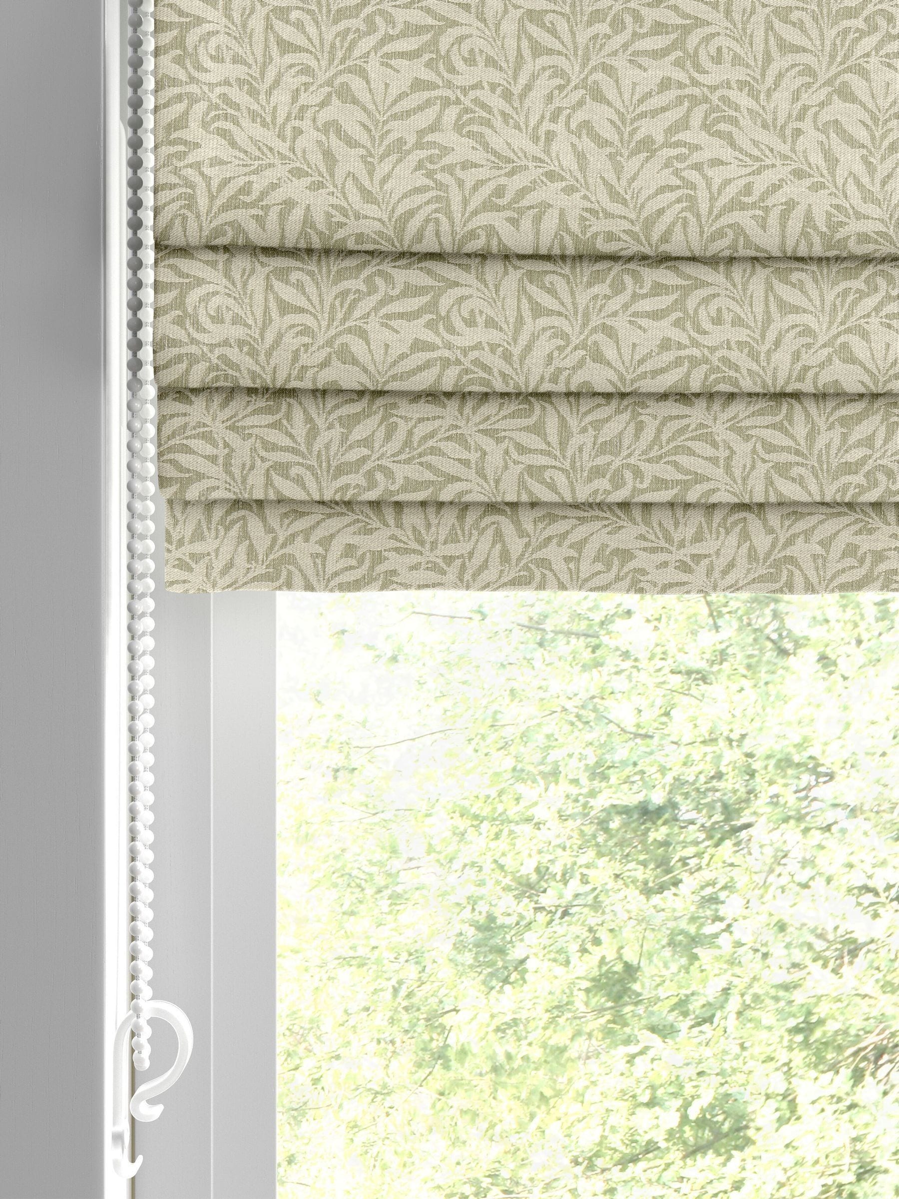 William Morris Lichen Green Willow Bough woven Roman blind (British brand)