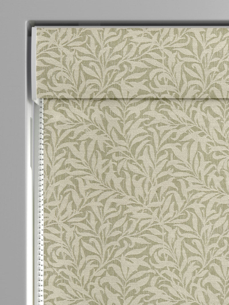 William Morris Lichen Green Willow Bough woven Roman blind (British brand)