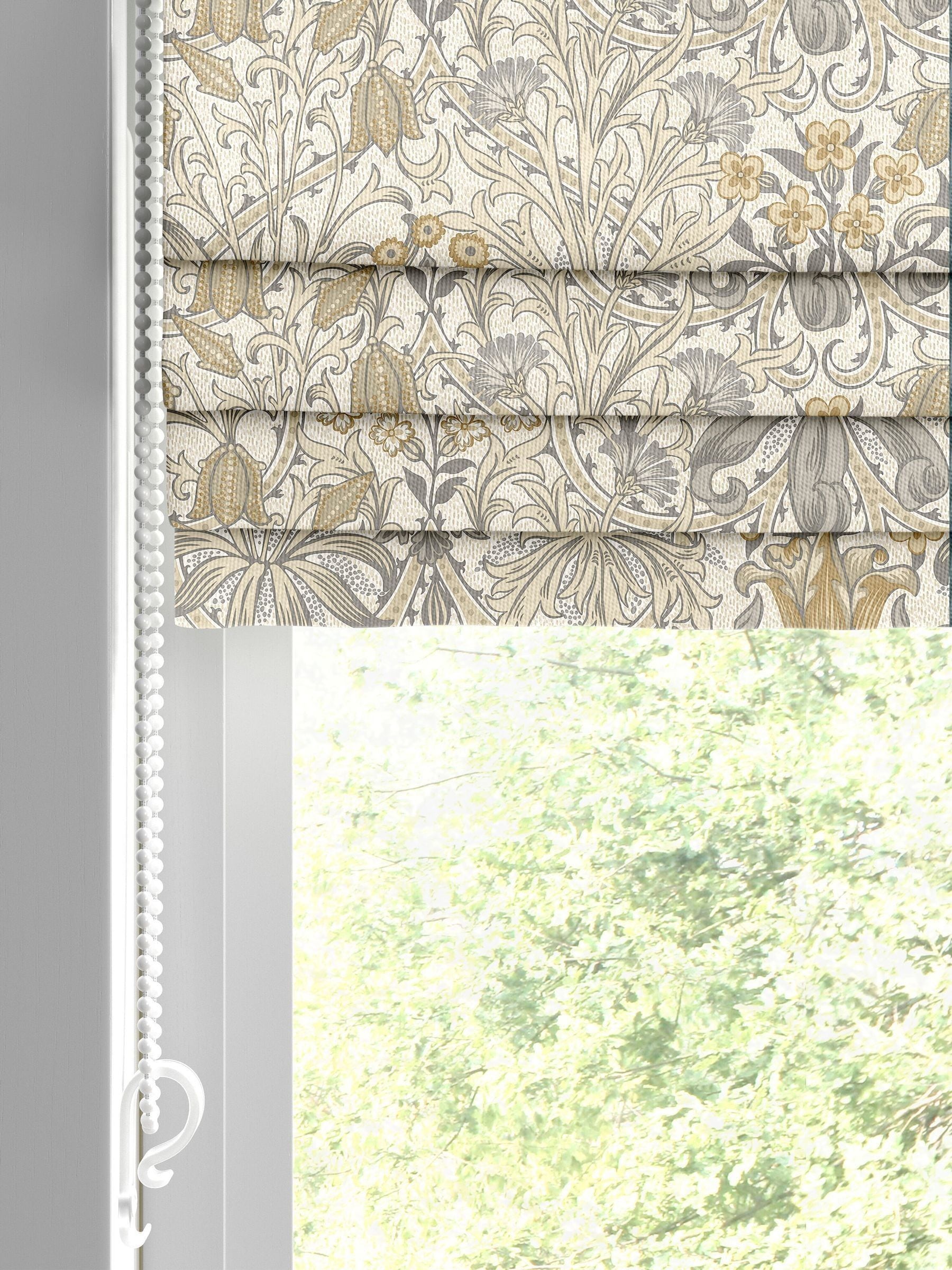 William Morris At Home roman blind Woodland Weeds natural print made to measure (British brand)