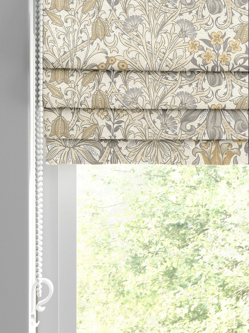 William Morris At Home roman blind Woodland Weeds natural print made to measure (British brand)