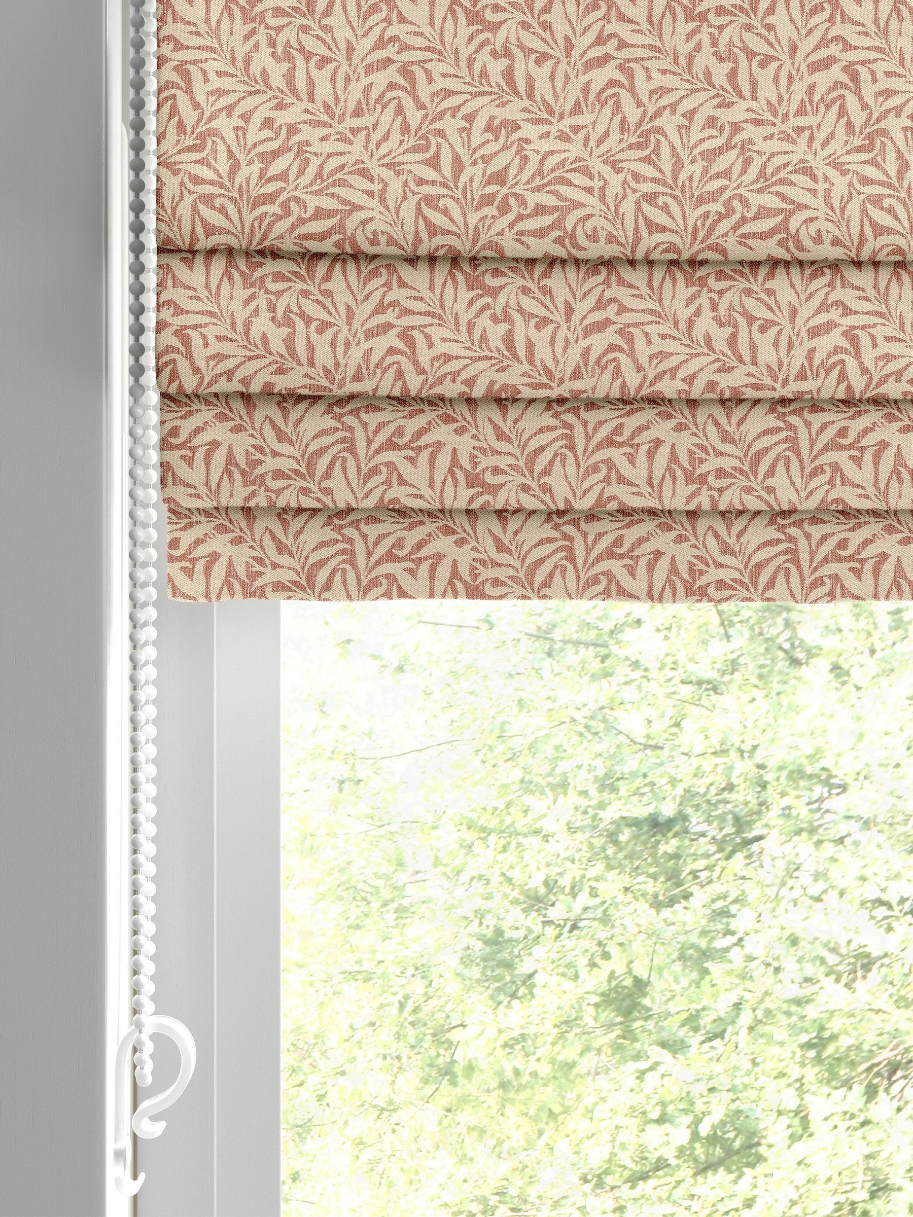 William Morris Willow Bough roman blind brick orange - British product