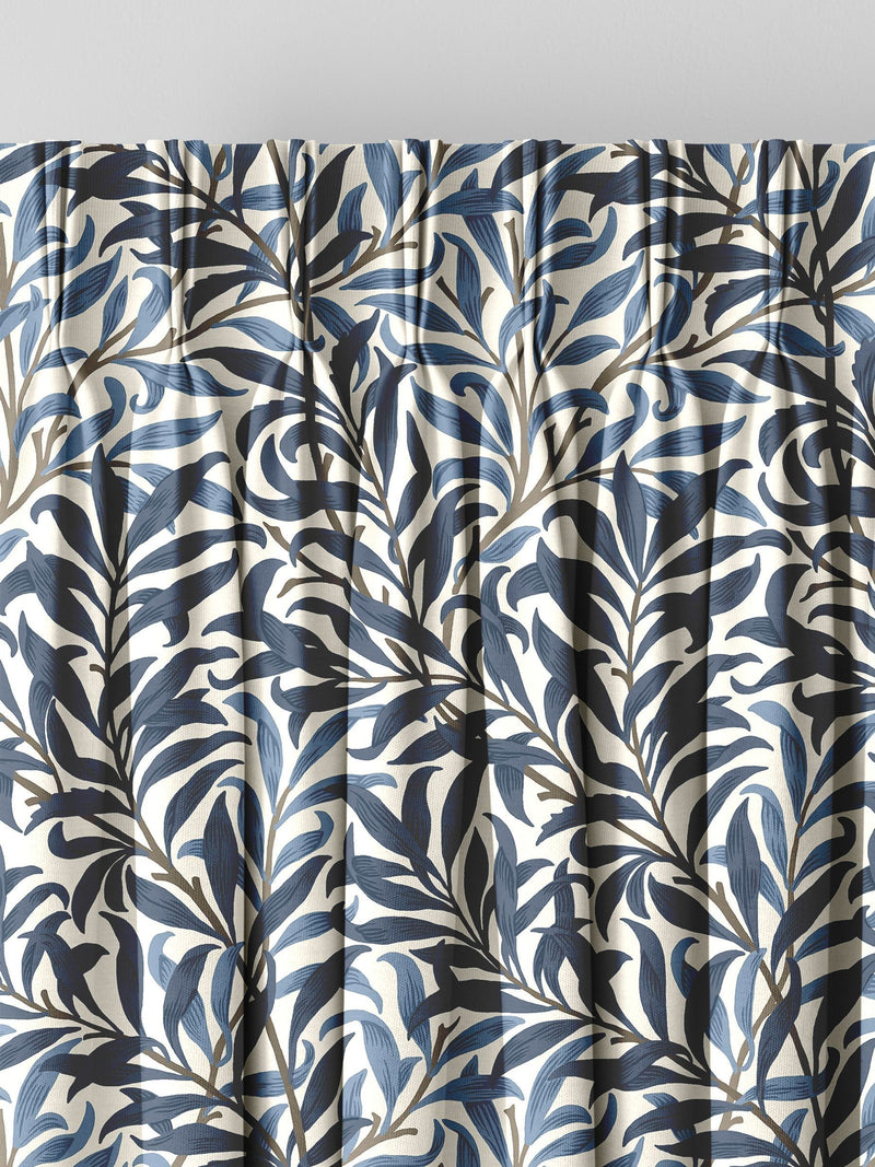 William Morris At Home midnight blue Willow Bough made to measure curtains (British brand)