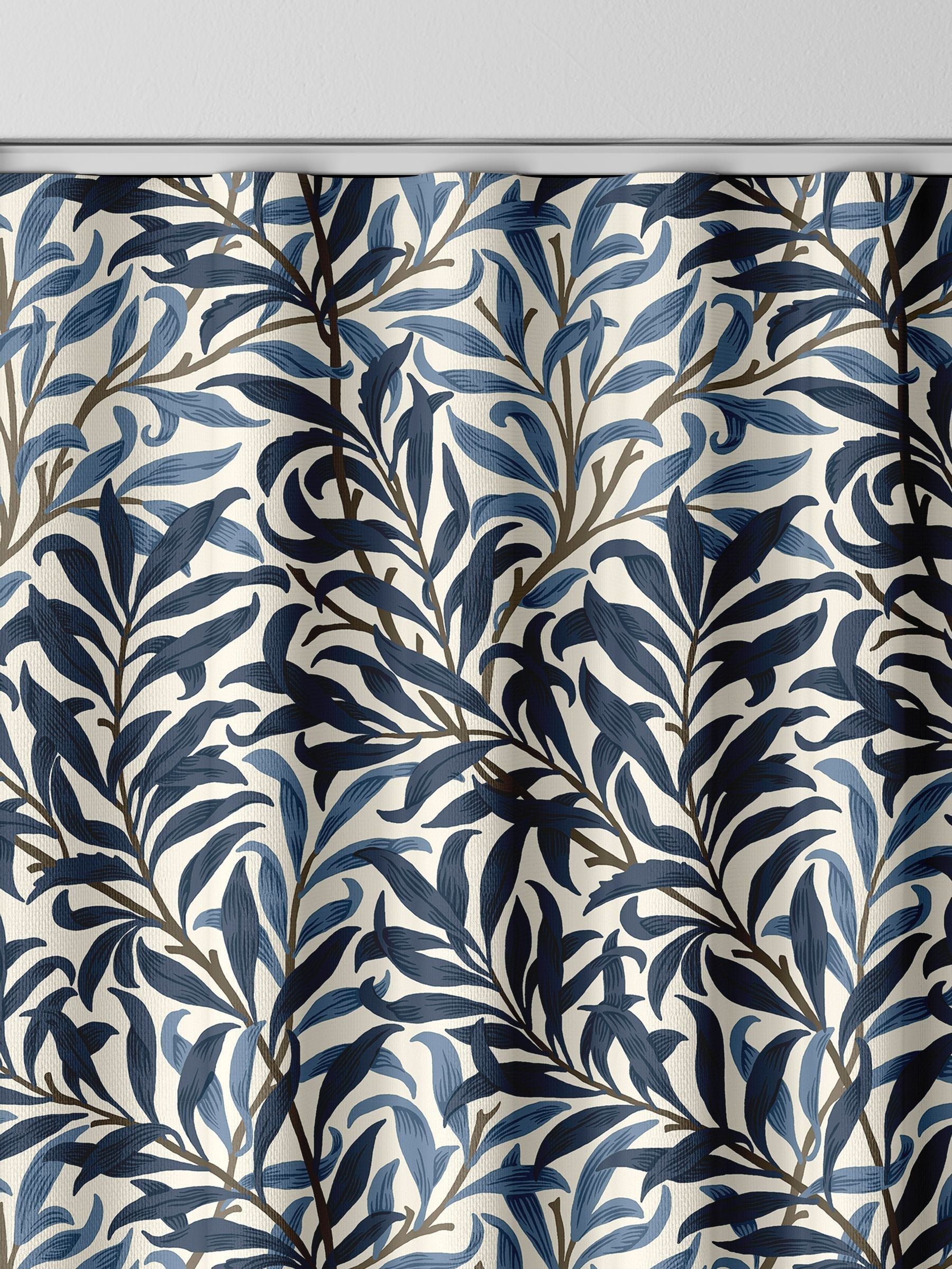 William Morris At Home midnight blue Willow Bough made to measure curtains (British brand)