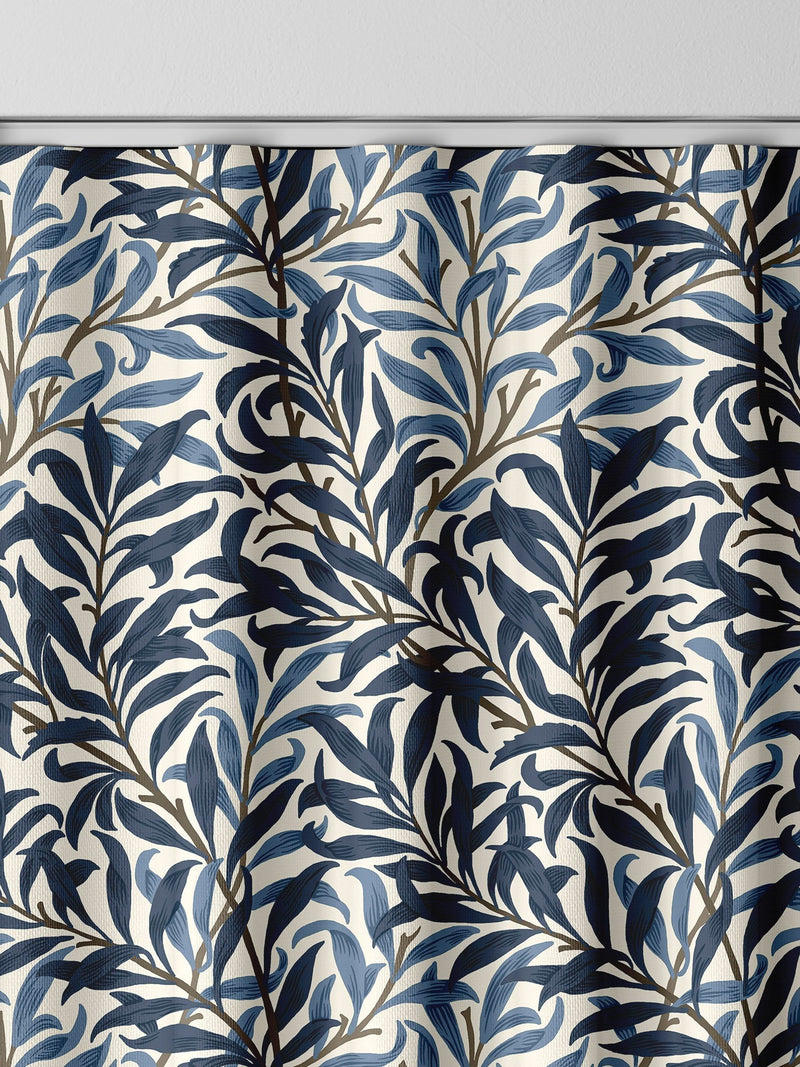 William Morris At Home midnight blue Willow Bough made to measure curtains (British brand)