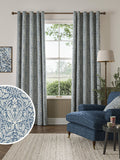 William Morris At Home River Blue Acorn curtains, UK version