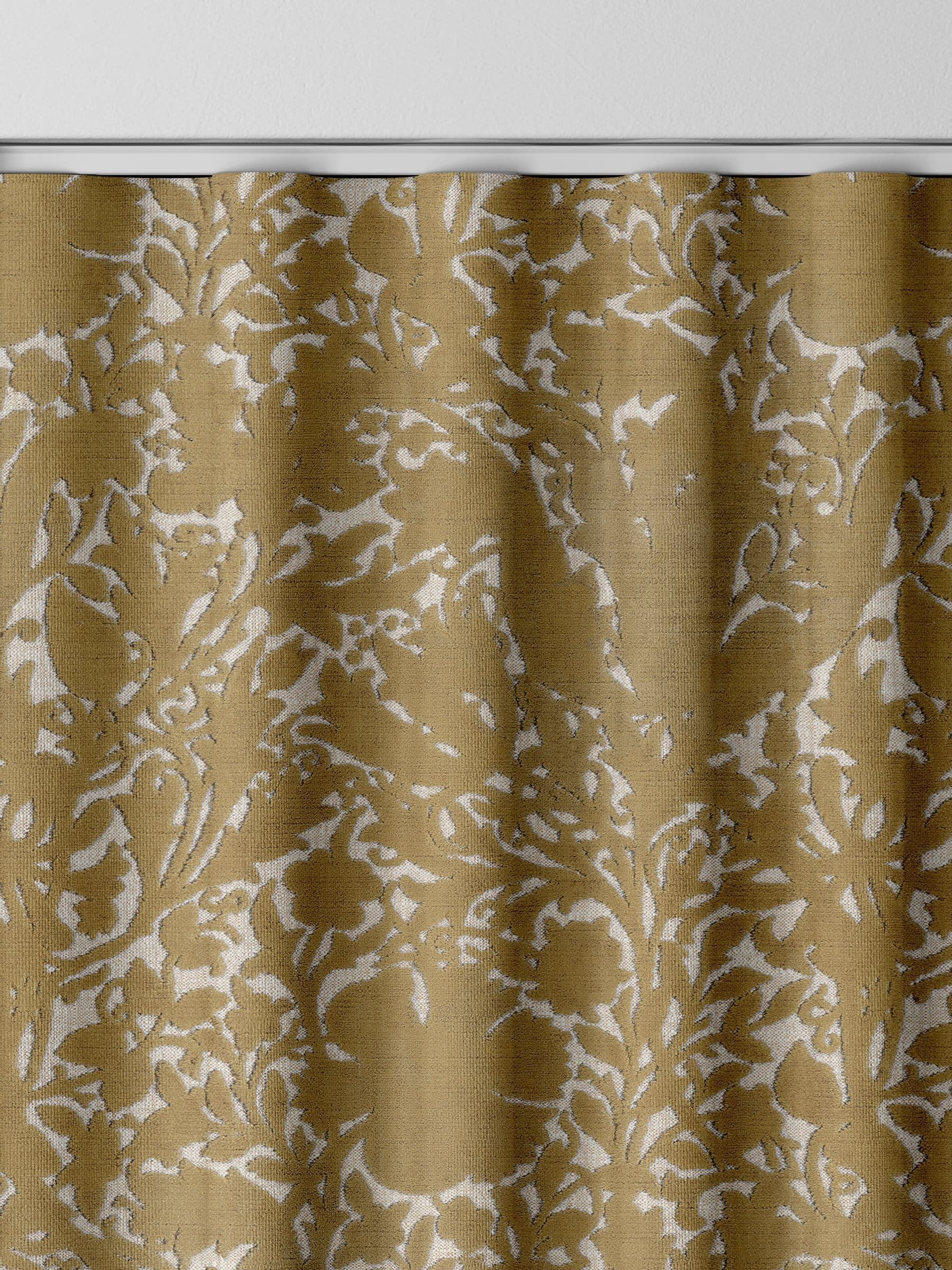 William Morris Compton Silhouette velvet curtains natural - British product
