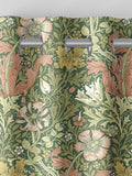 William Morris apple green velvet curtains with Compton pattern made to measure (British brand)