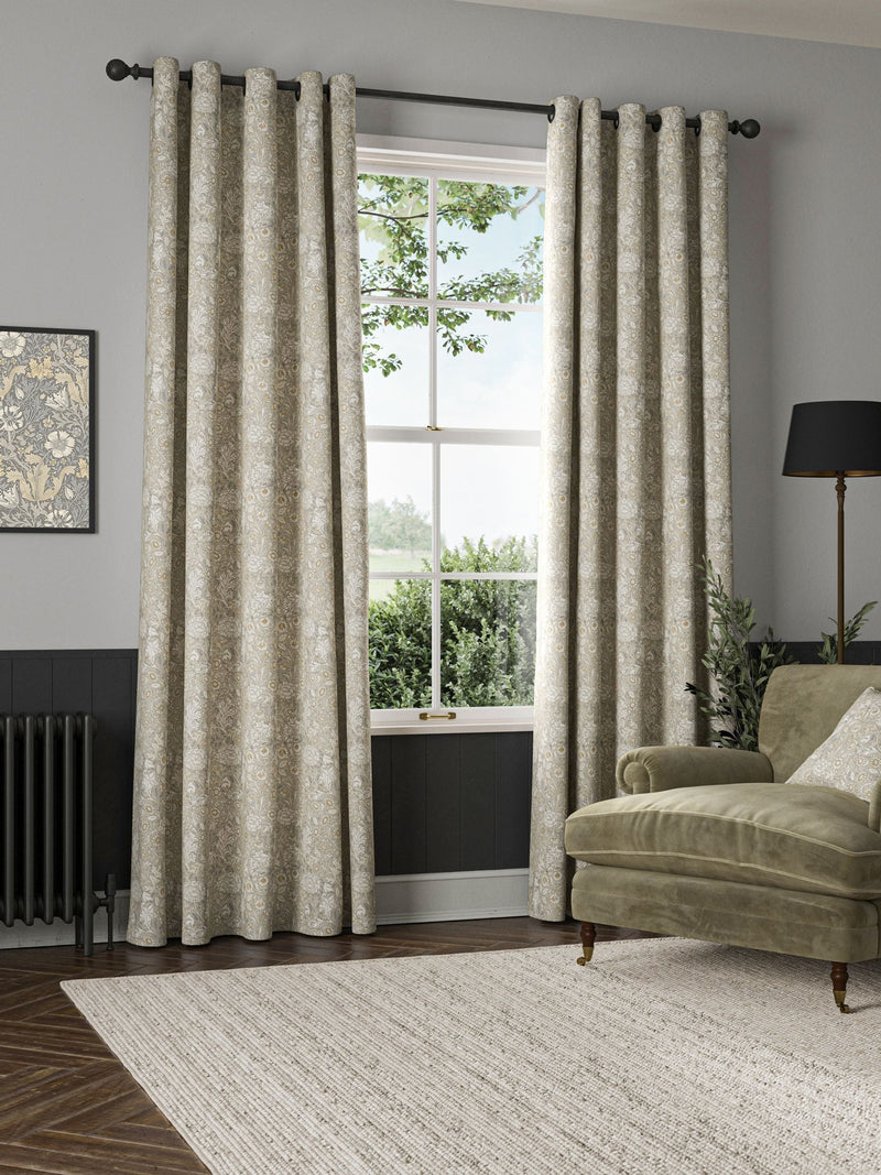 William Morris Double Bough natural cotton curtains (British brand)