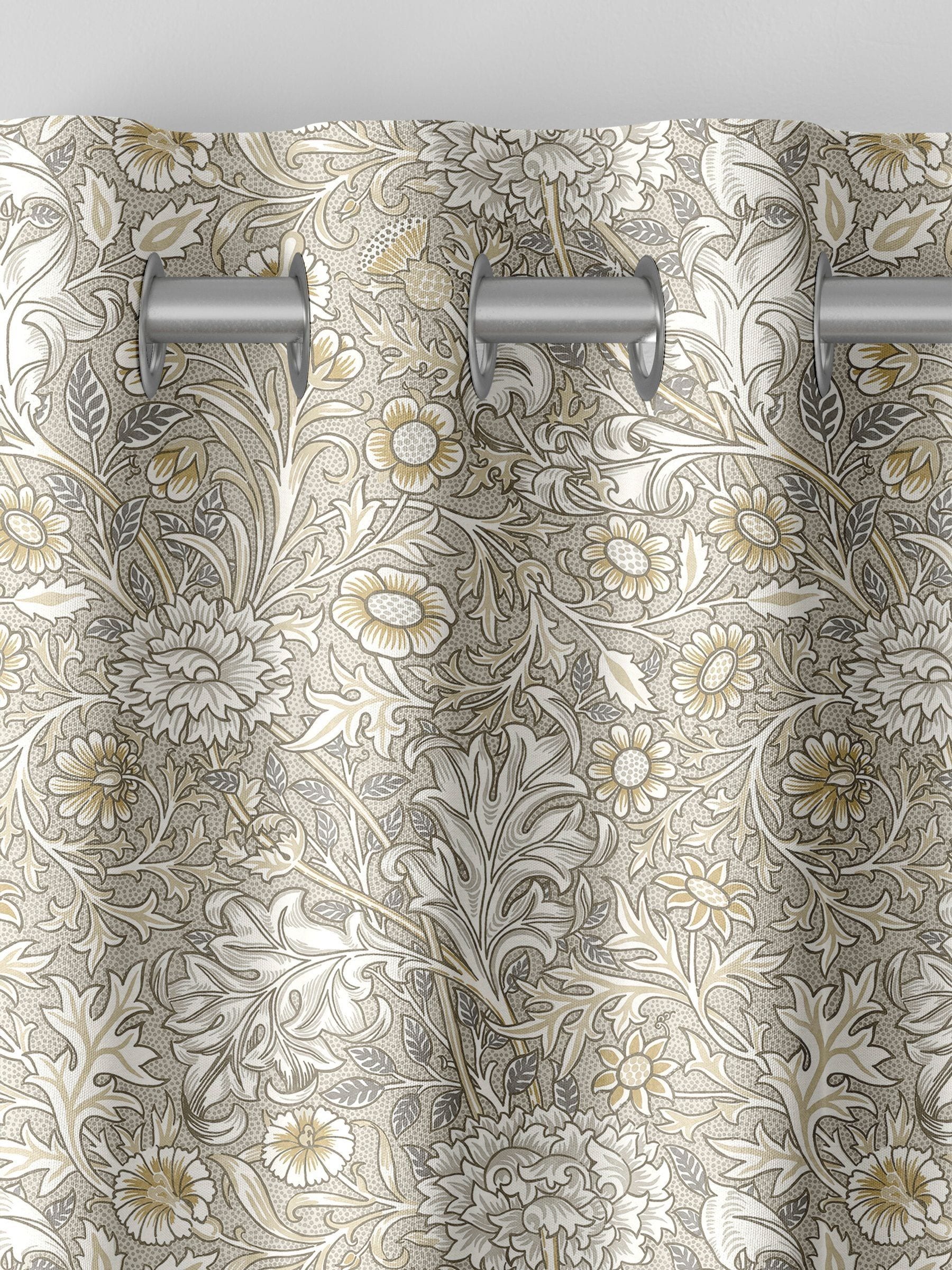 William Morris Double Bough natural cotton curtains (British brand)