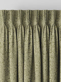 William Morris moss green Bird and Anemone woven curtains, UK version
