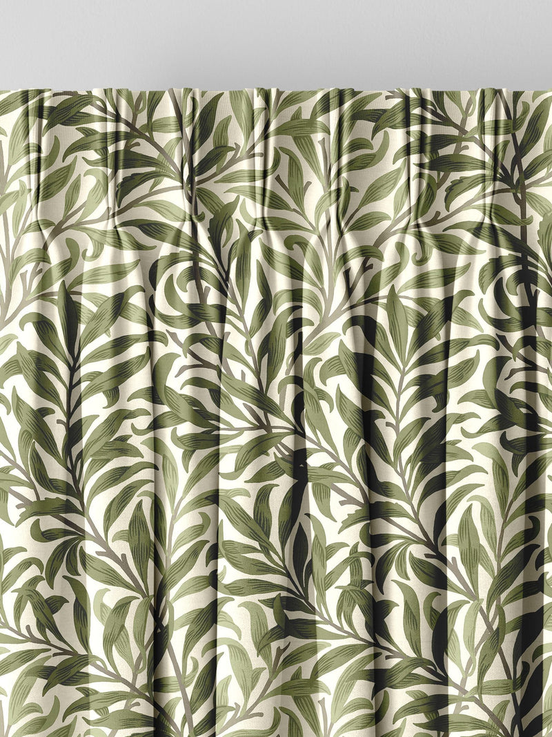 William Morris Moss Green Willow Bough curtains - British product