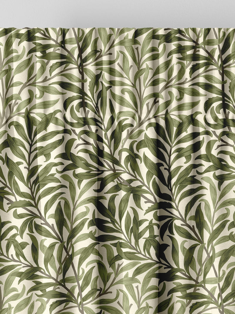 William Morris Moss Green Willow Bough curtains - British product