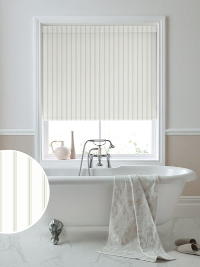 Next Laura Ashley Natural Farnworth Made to Measure Roller Blind 80x80mm- Buy online at McGrocer