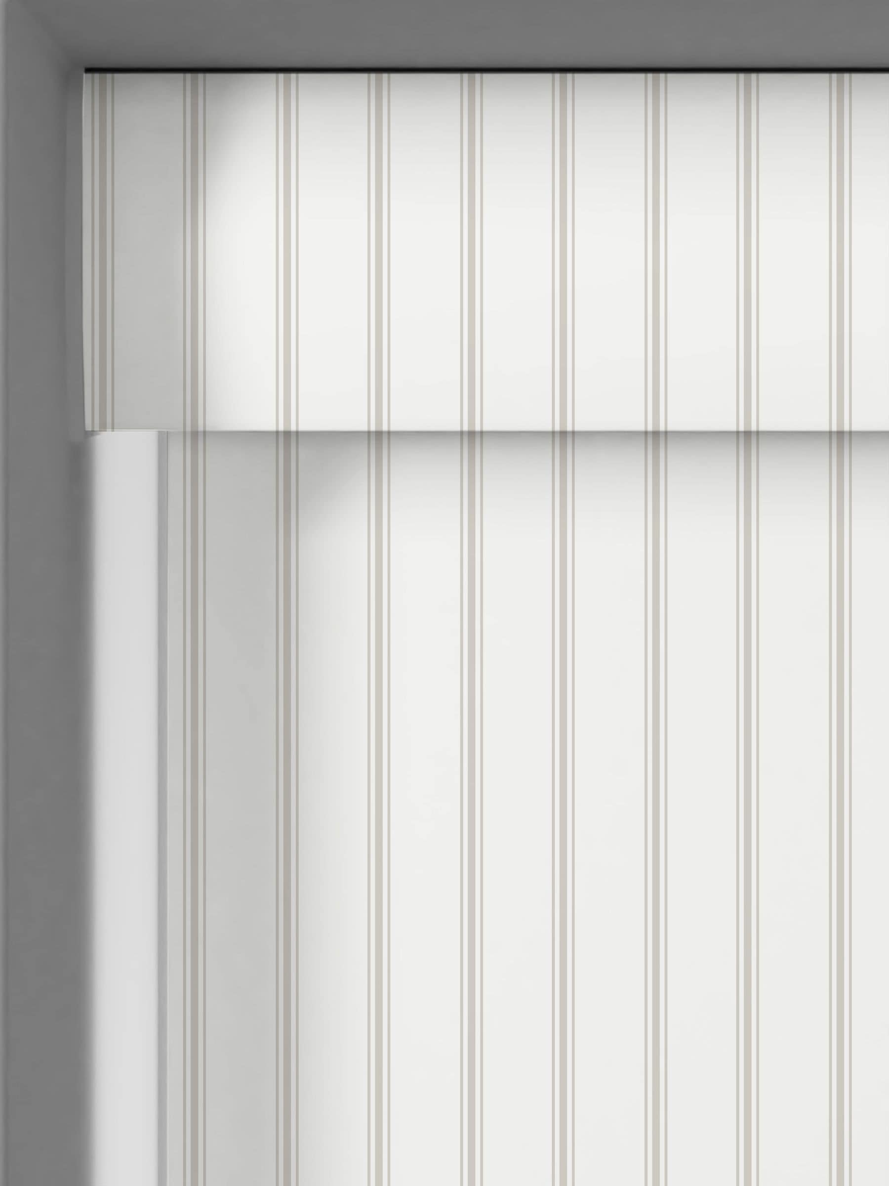 Laura Ashley Natural Farnworth roller blind stripe design, UK version