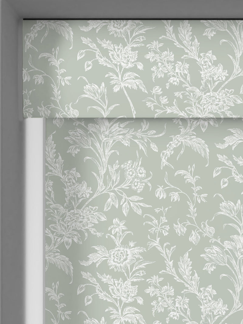 Laura Ashley roller blind sage green Lloyd 770x440mm, imported from the UK