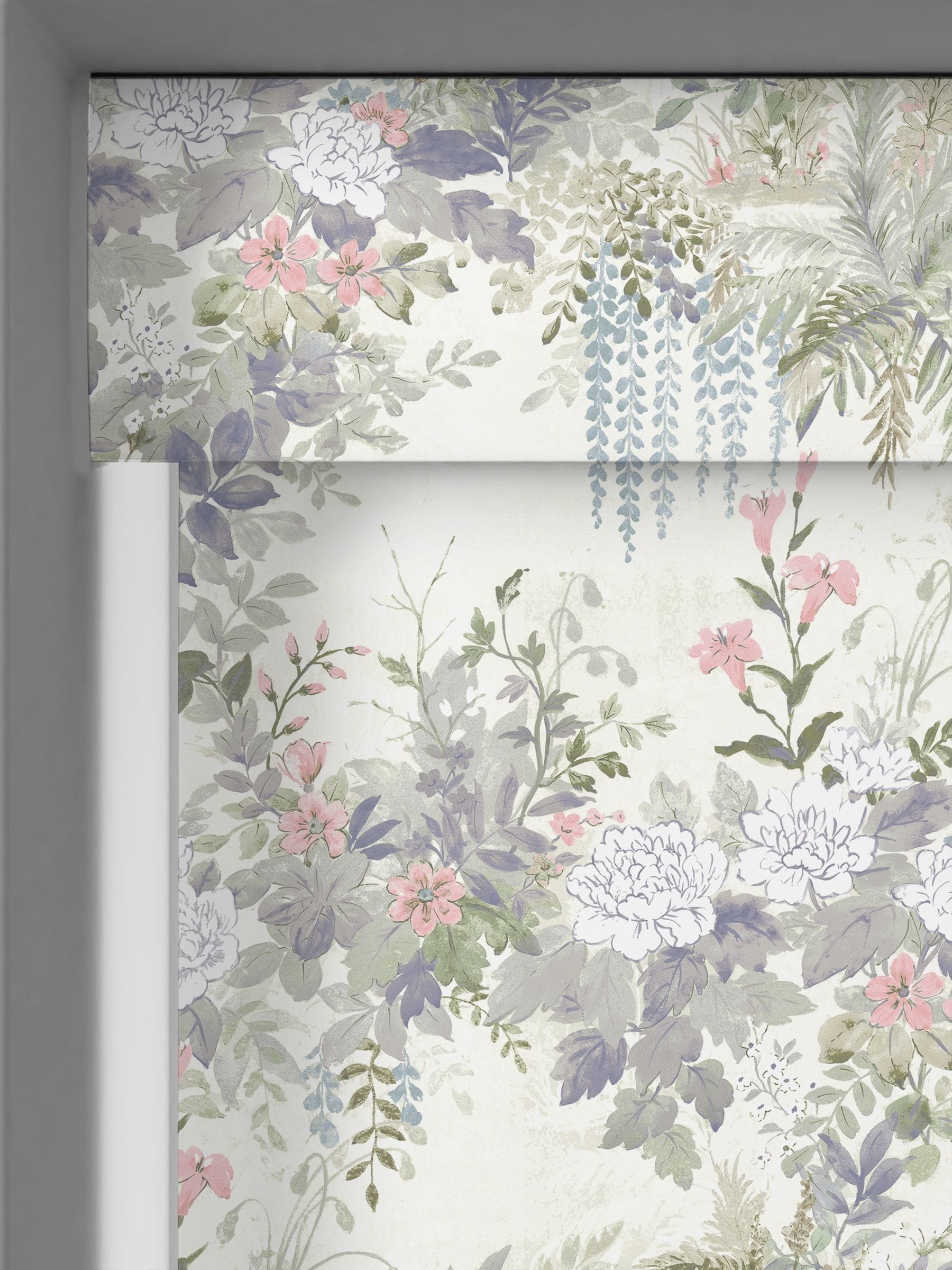 Laura Ashley roller blind Purple Linlithgow 820x1150mm, imported from the UK