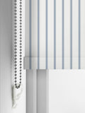 Laura Ashley roller blind dusky blue stripe Farnworth, imported from the UK