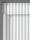 Laura Ashley roller blind dusky blue stripe Farnworth, imported from the UK