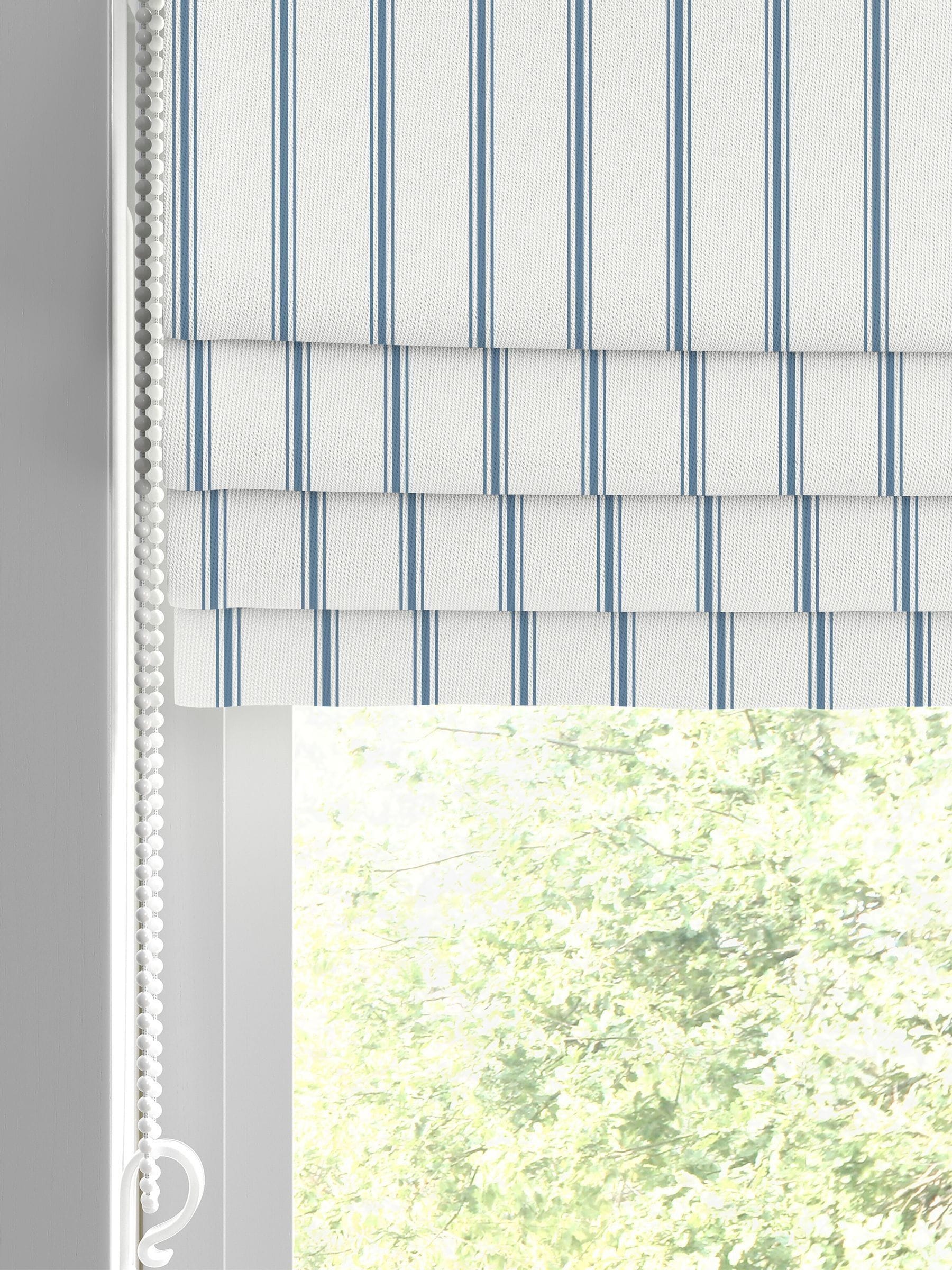 Laura Ashley Dusky Blue Farnworth Roman Blind - British product