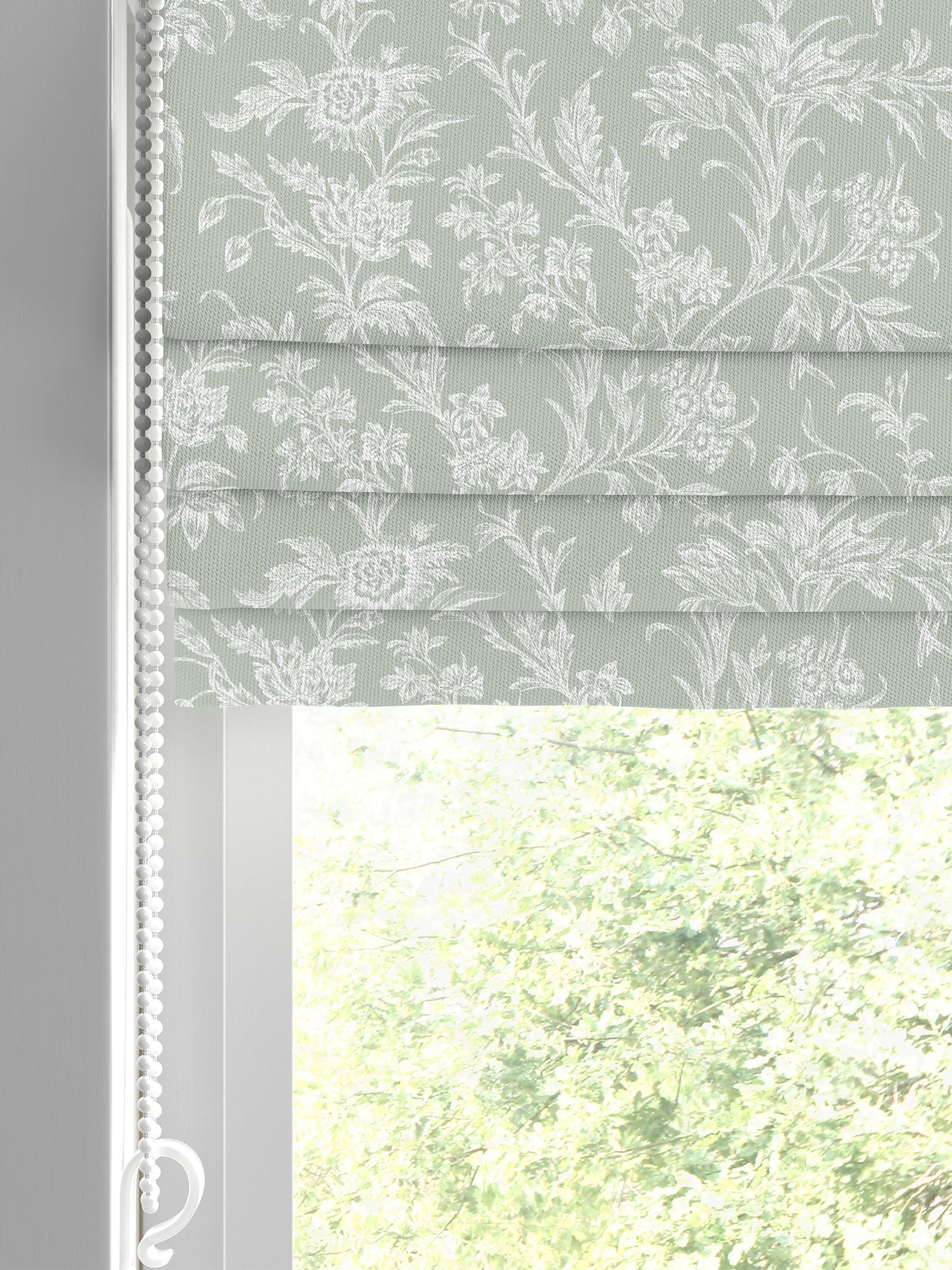 Laura Ashley Sage Green Lloyd Roman blind 770x440mm - British product