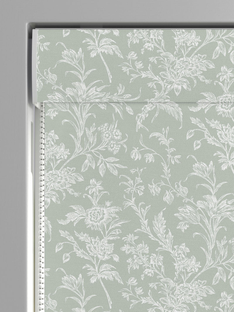 Laura Ashley Sage Green Lloyd Roman blind 770x440mm - British product