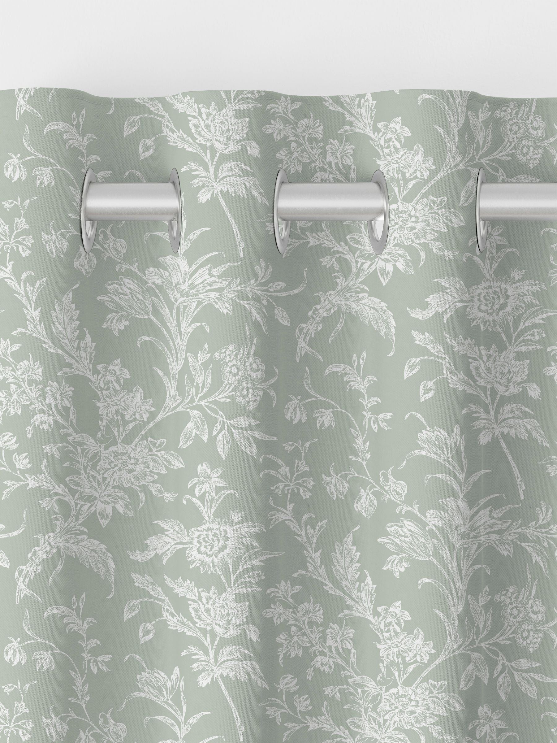 Laura Ashley Lloyd sage green curtains, imported from the UK
