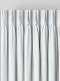 Laura Ashley Farnworth dusky blue stripe curtains, imported from the UK