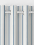 Laura Ashley Farnworth dusky blue stripe curtains, imported from the UK