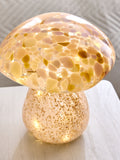 Mushroom feature light pink confetti glass (British brand)
