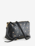 Rockett St George Black Icon Stud cross-body bag, imported from the UK