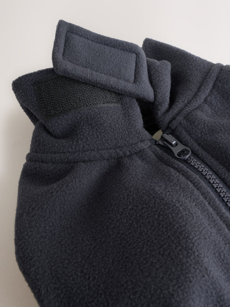 Navy pet fleece 100% polyester, imported from the UK