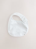 White baby bibs 10 pack (British brand)