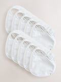 White baby bibs 10 pack (British brand)