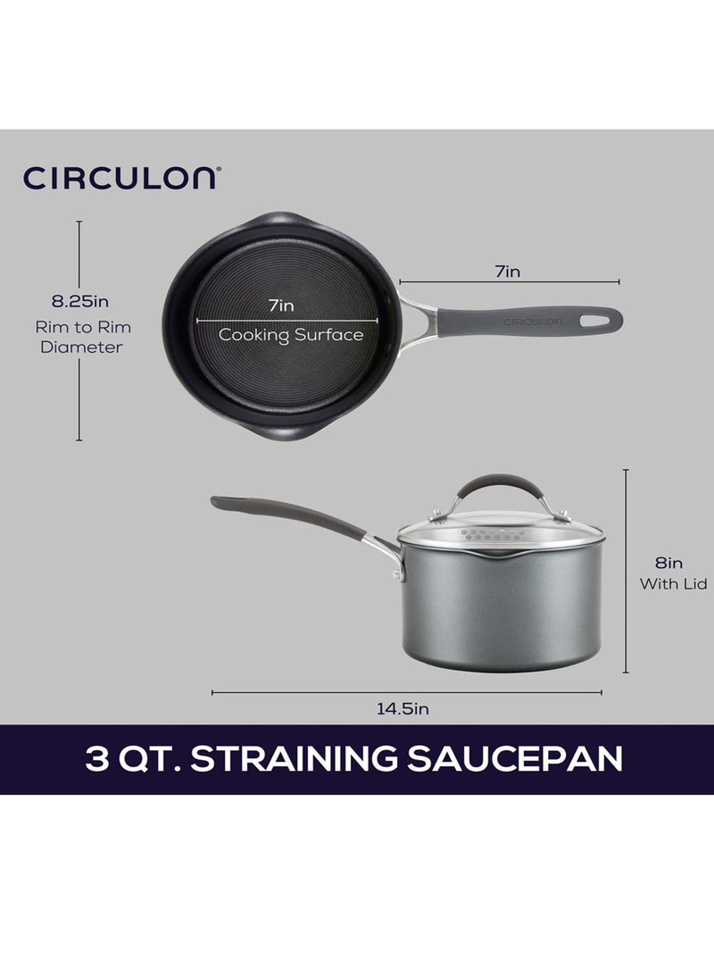 Circulon Grey Scratch Defense Extreme 16cm saucepan - British product