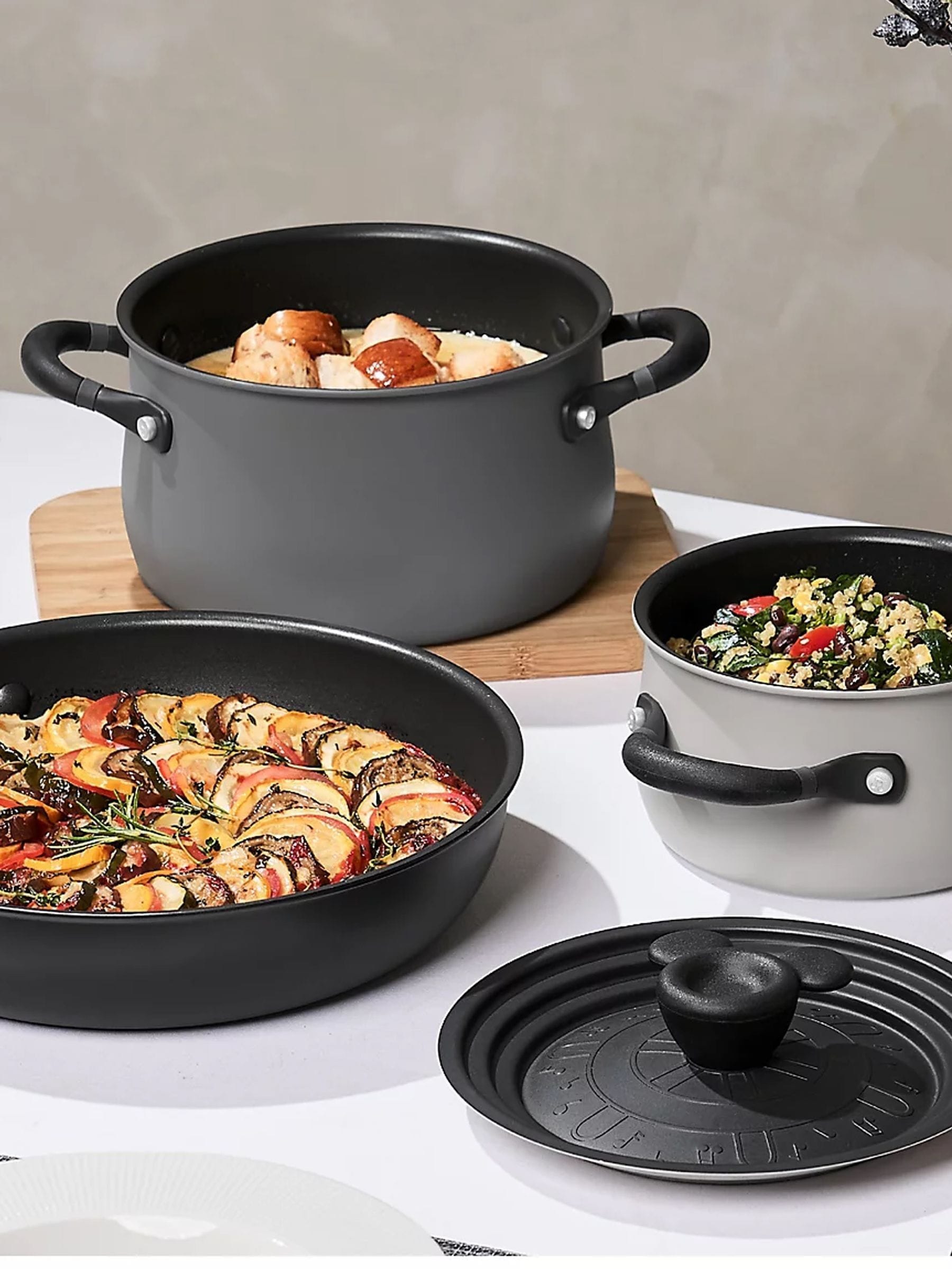 Prestige Disney Steamboat Willie 4 piece cookware set, imported from the UK