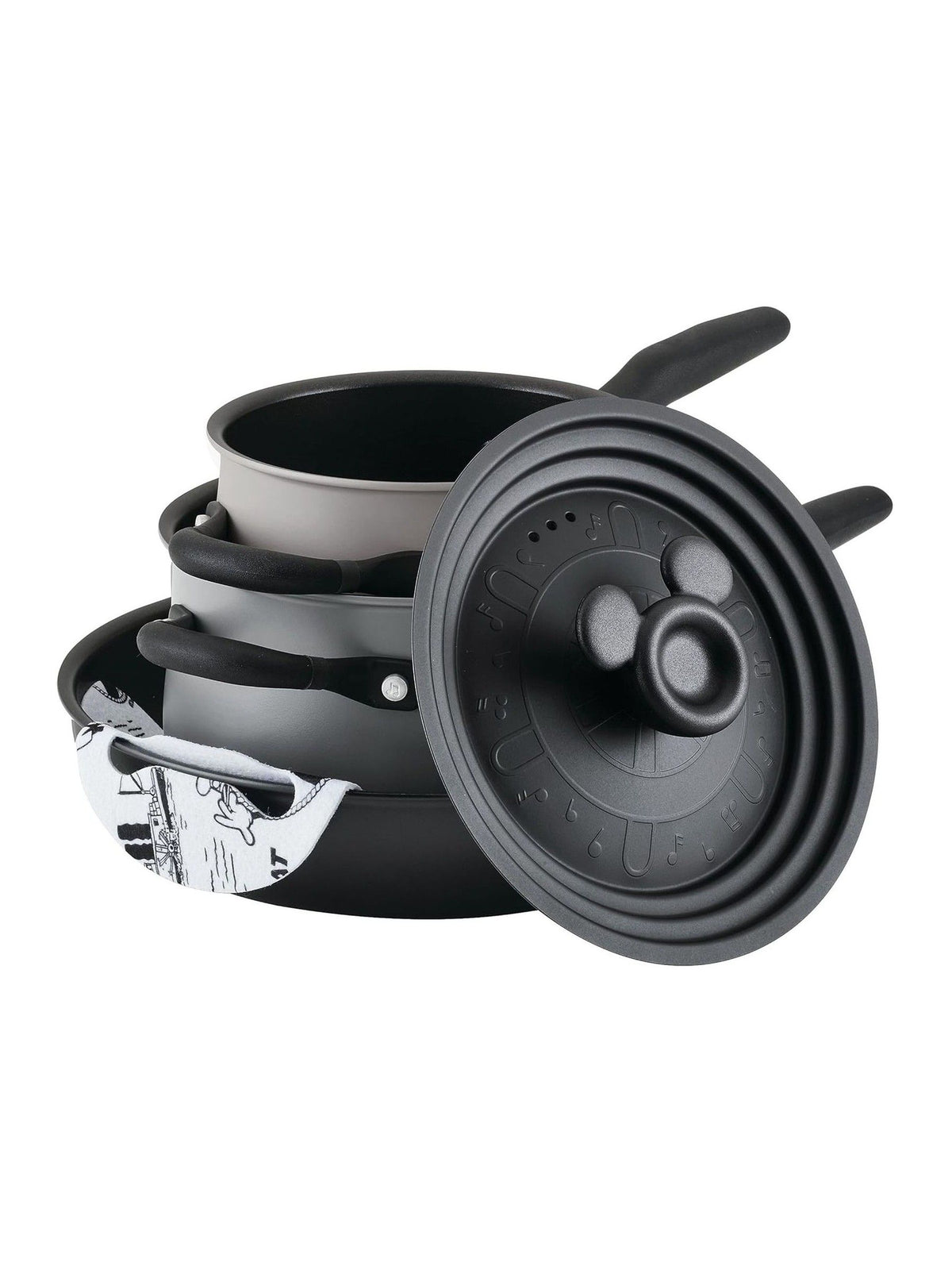 Prestige Disney Steamboat Willie 4 piece cookware set, imported from the UK