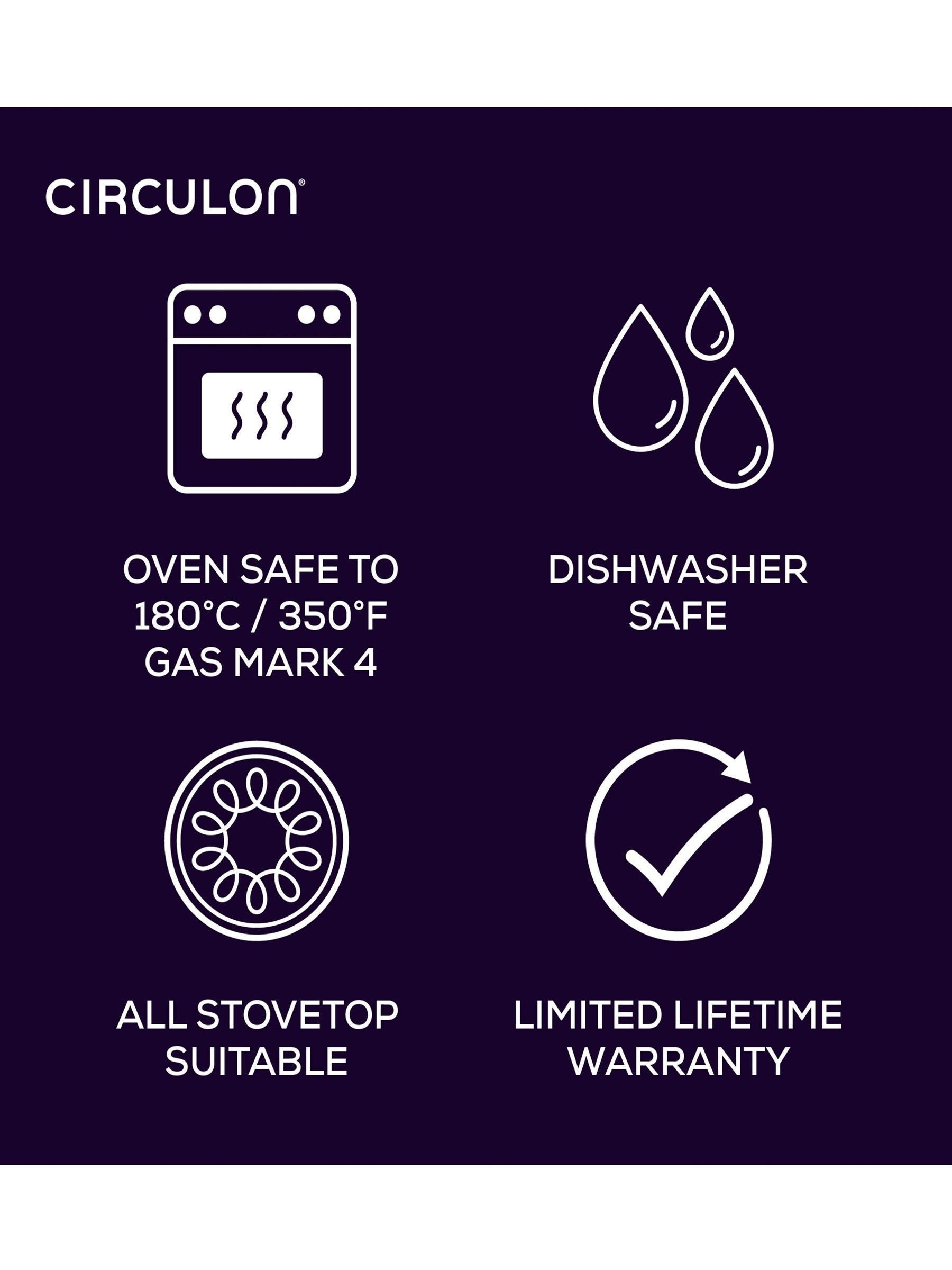 Circulon Grey Total Hard Anodised 30cm Stir Fry Pan